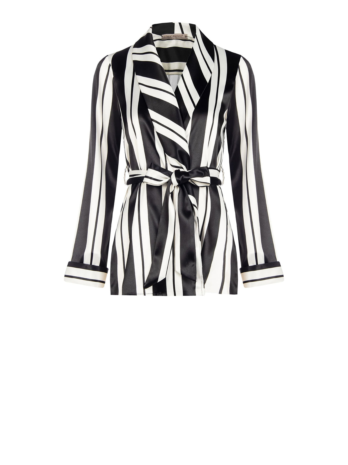 Giacca Leggera a Righe Black & White