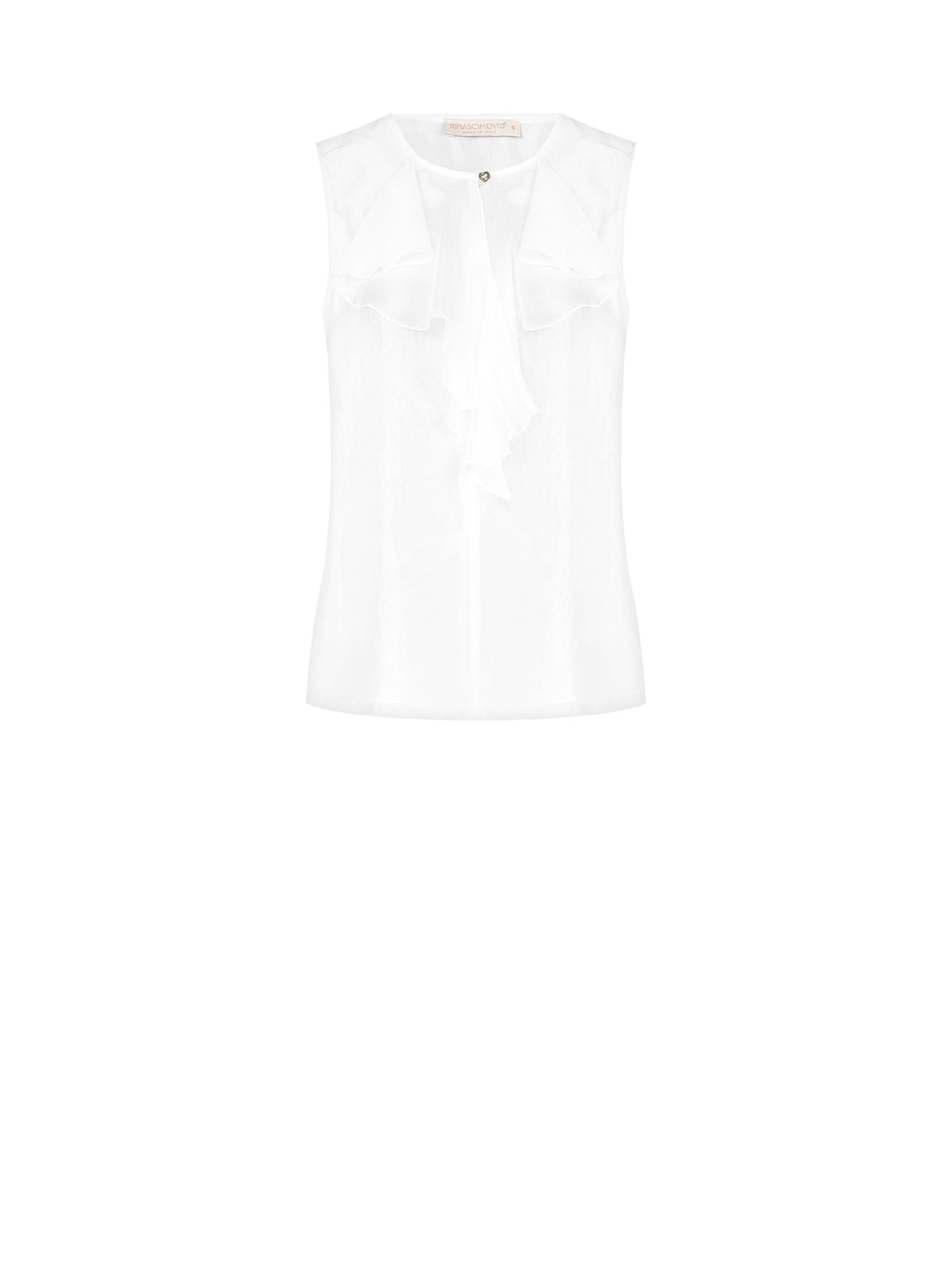 Blusa con Rouche Bianca