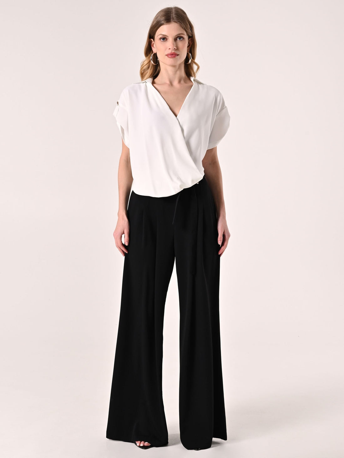 Blusa Asimmetrica Bianca