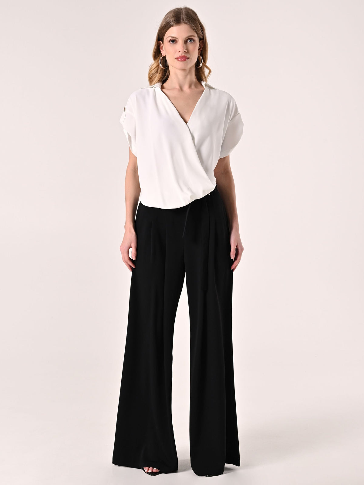 Blusa Asimmetrica Bianca