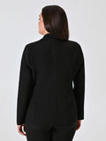 Giacca Curvy Due Bottoni Nera