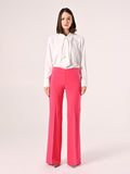 Pantaloni Palazzo Fuxia in Tessuto Tecnico