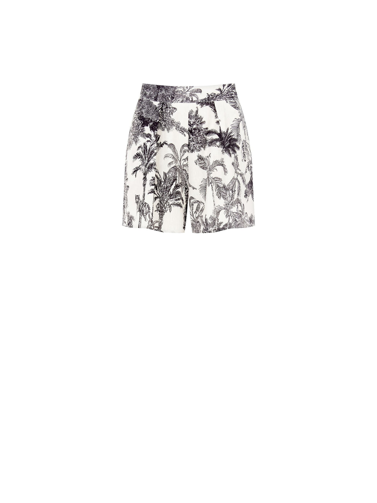 Shorts in Stuoia stampa Toile de Jouy
