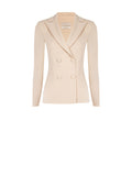 Giacca doppiopetto tortora beige