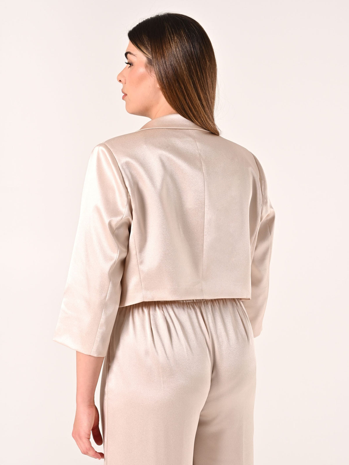 Spencer Lurex Curvy Beige