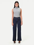 Pantaloni jeans blu navy a palazzo Giorgia Palmas X Rinascimento