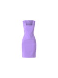 Tubino in Tessuto Tecnico Viola Lavanda