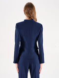 Giacca blu con alamari dorati
