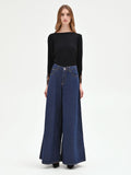 Jeans extra wide blu indaco high waist