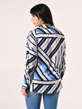 Camicia Curvy Righe Azzurre