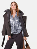 Blusa toile de jouy con fiocco al collo