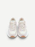 Sneakers con inserti effetto camoscio