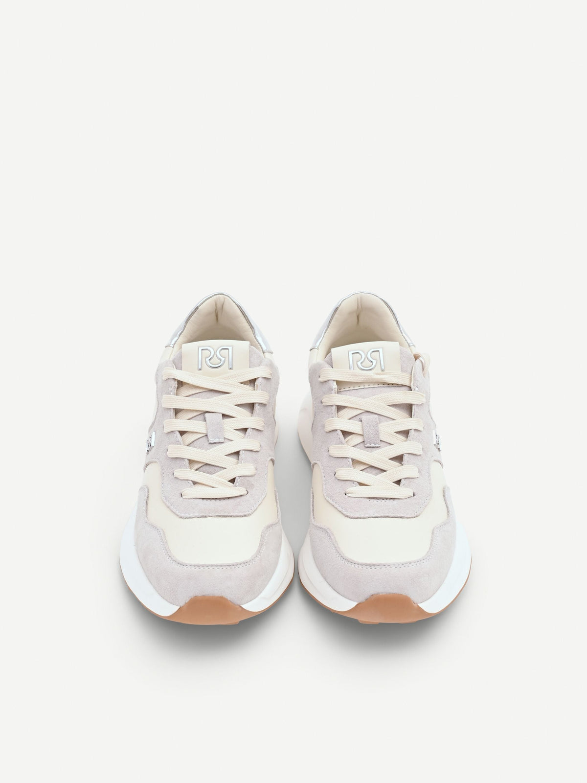 Sneakers con inserti effetto camoscio