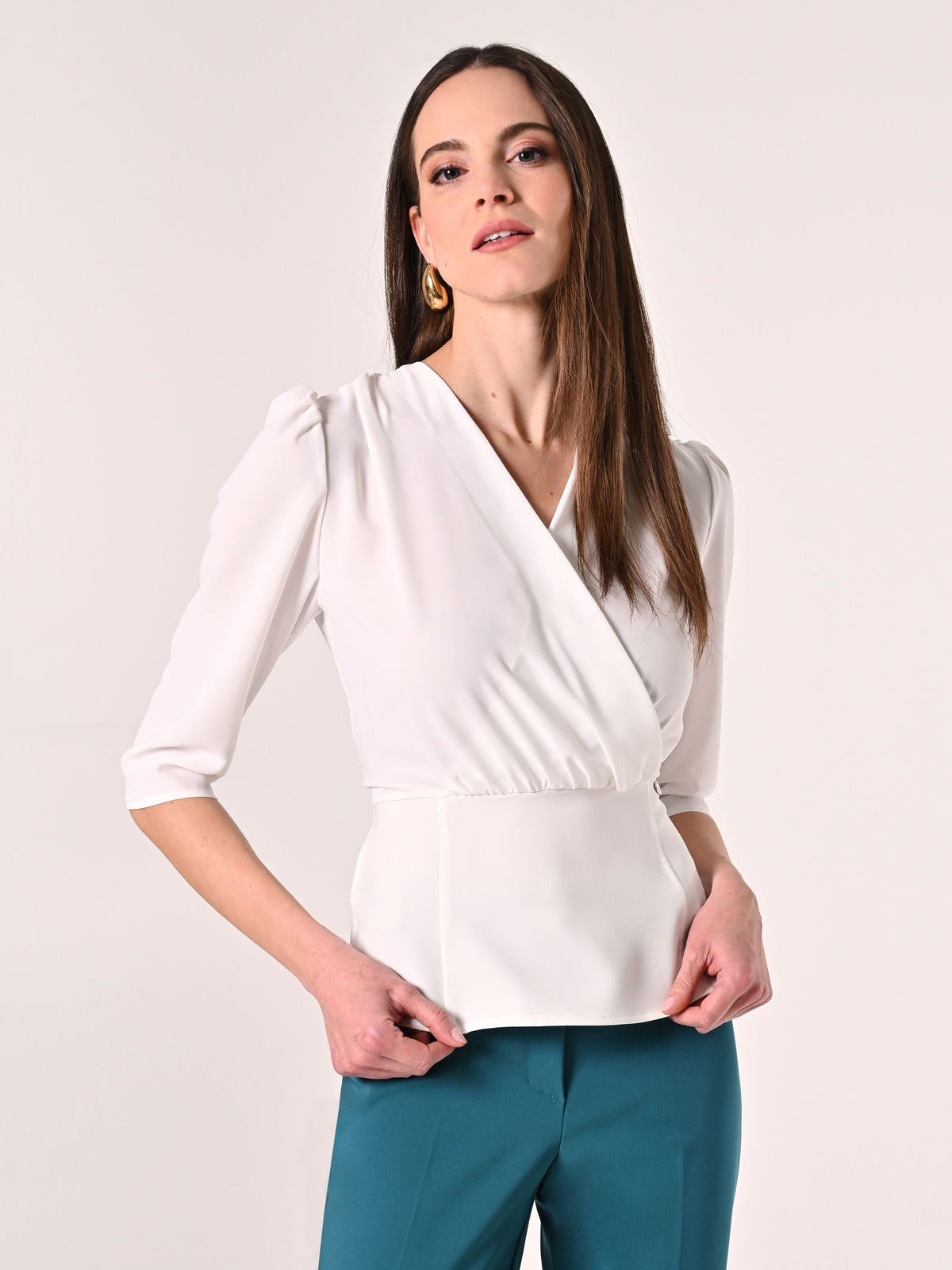 Blusa Incrociata Bianca