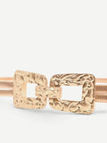 Cintura elastica oro con fibbia martellata