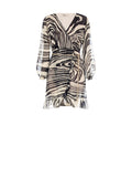 Abito Animalier con Rouche