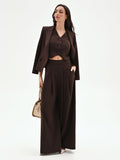 Pantalone a palazzo moro marrone