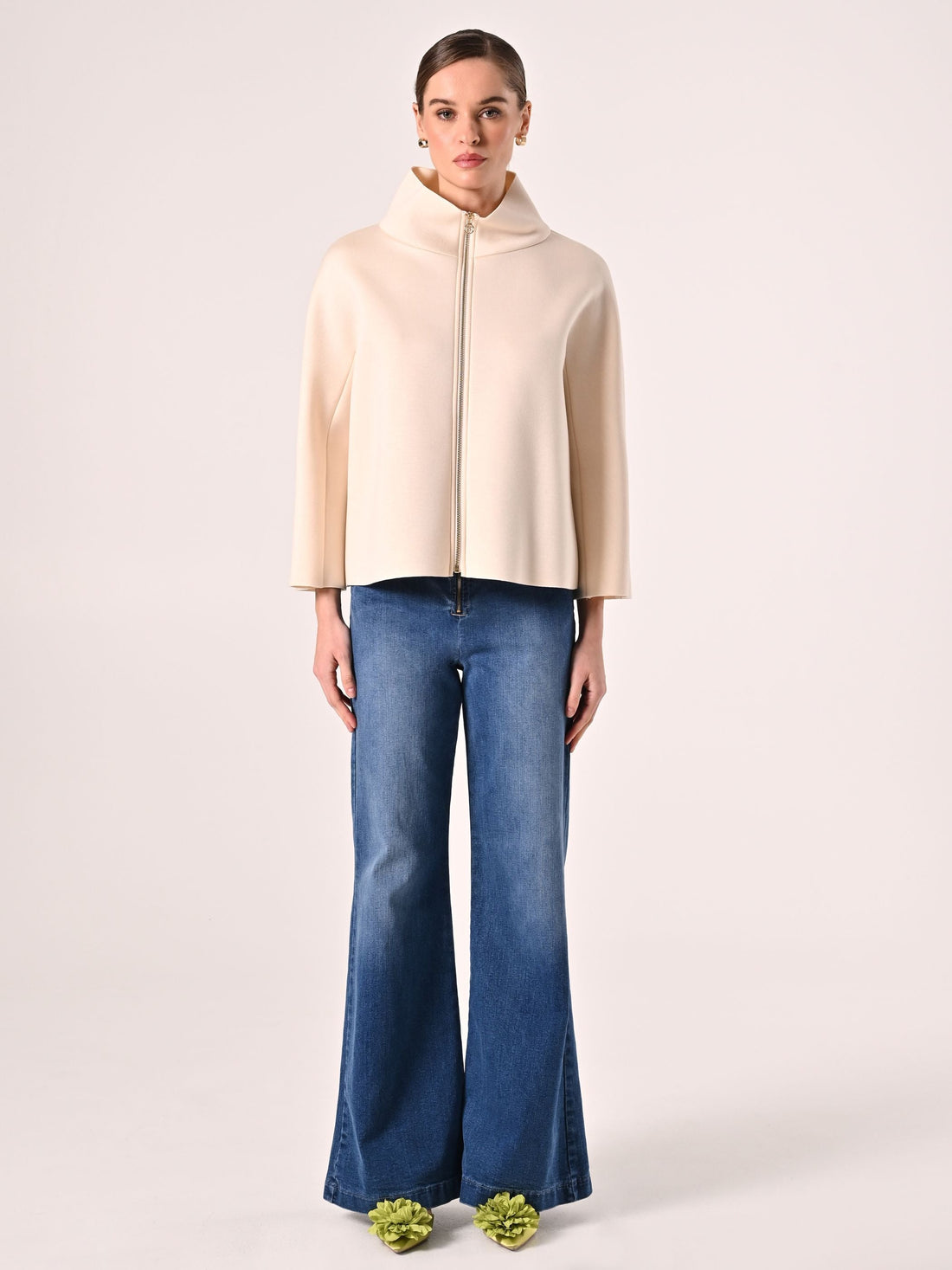 Cappa in Tessuto Scuba Beige