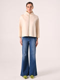 Cappa in Tessuto Scuba Beige