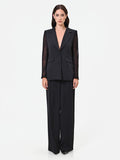 Blazer nero con maniche in pizzo