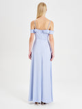 Abito Rinascimento atelier Azzurro con Spalle Scoperte