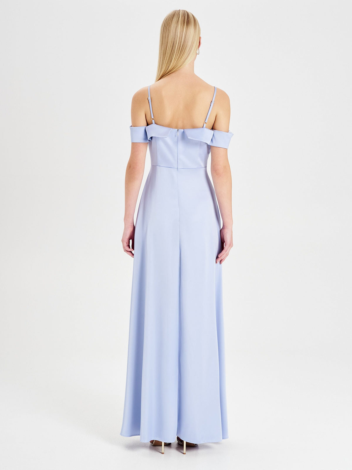 Abito Rinascimento atelier Azzurro con Spalle Scoperte