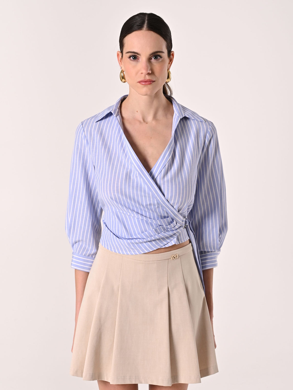Camicia a Righe Incrociata