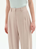 Pantalone palazzo tortora beige
