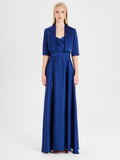 Coprispalle in Raso Rinascimento atelier Blu