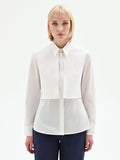 Camicia tre-in-uno bianca in cotone