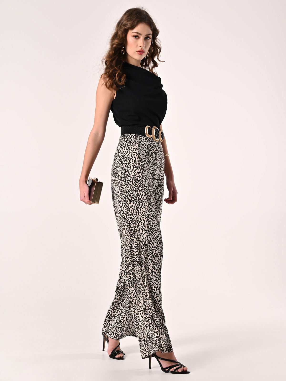 Pantaloni Animalier Gamba Dritta