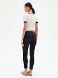 Jeans skinny blu stile marinniére