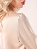 Blusa Beige in Raso