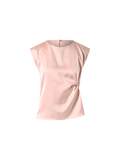 Top smanicato in Raso Rosa