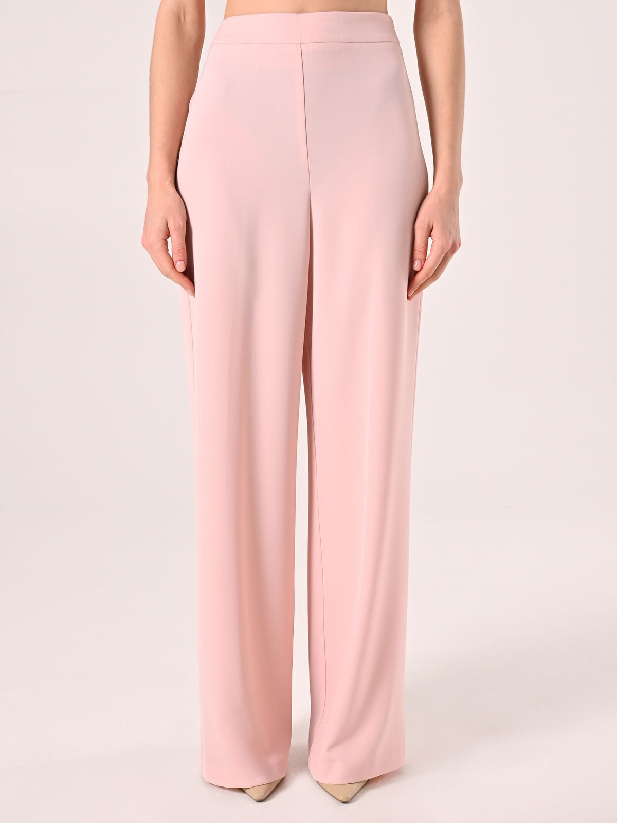 Pantaloni Ampi in Cadi Rosa