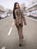 Pantalone Flared Animalier