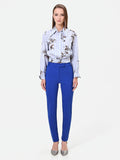 Pantalone a sigaretta blu cina