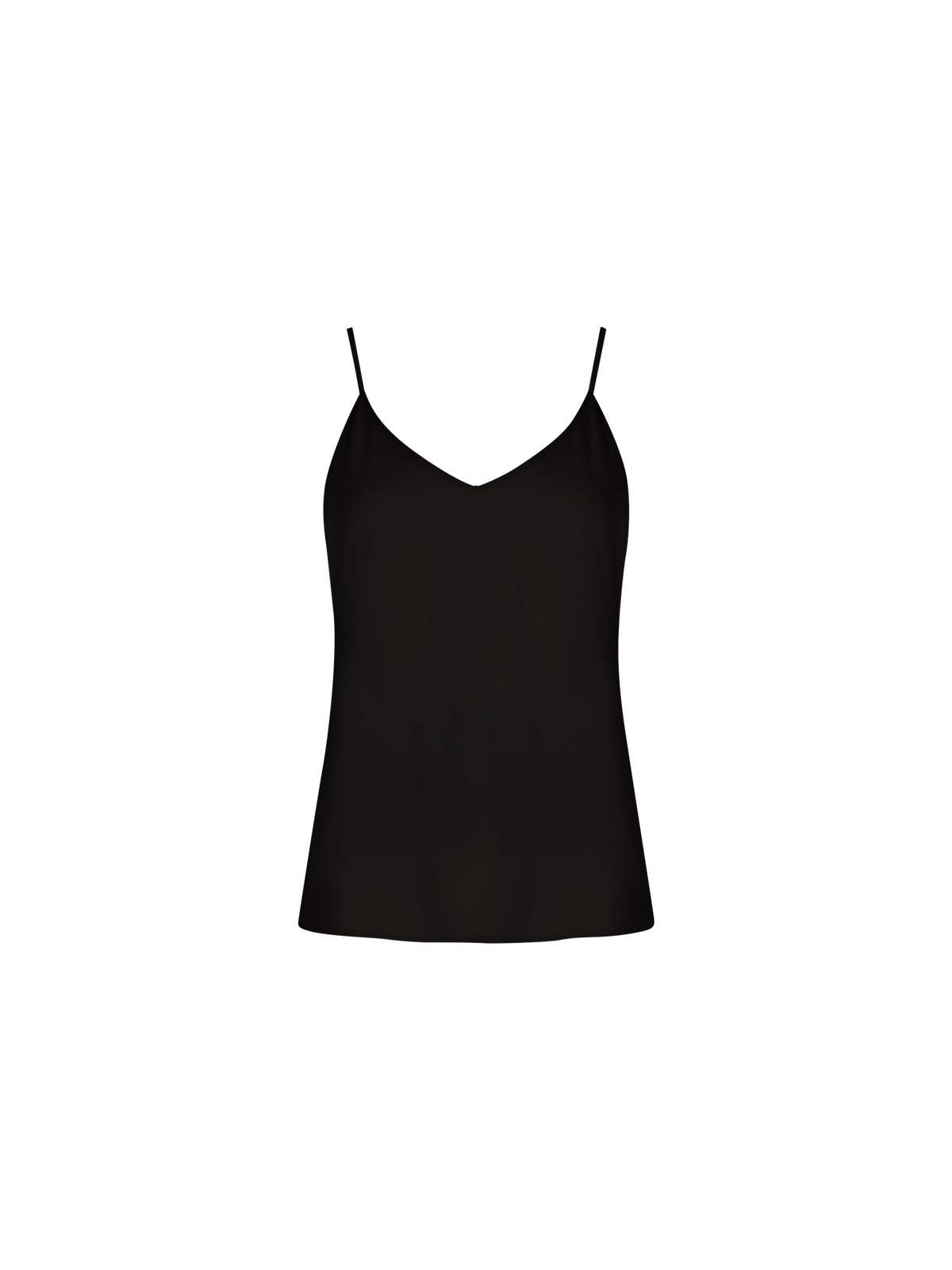 Top Spalline Sottili Nero