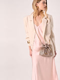 Abito Sottoveste in Raso Rosa Chiaro