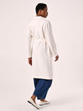 Cappotto Bianco in Doppio Crepe