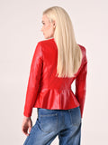 Giacca Rossa in Simil Pelle