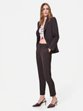 Pantalone marrone moro con piega stirata