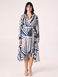Abito Curvy Righe Azzurre