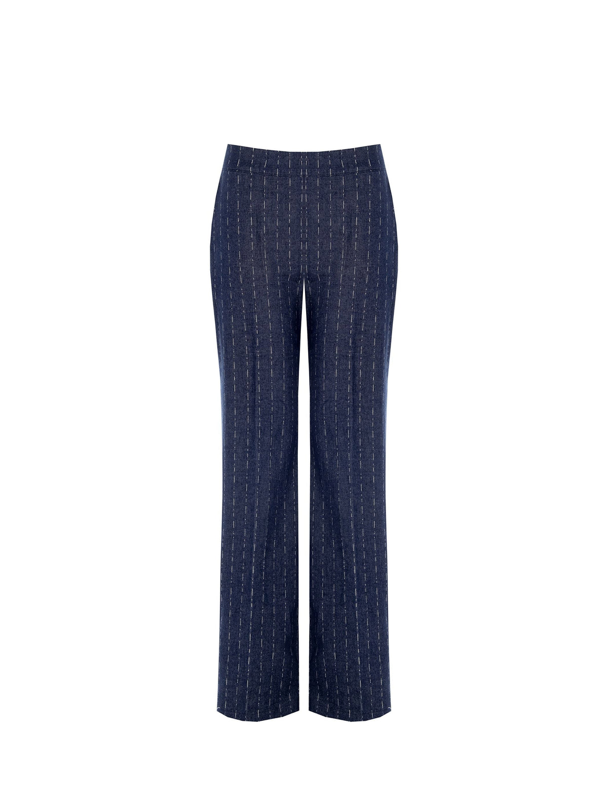 Pantaloni in Denim effetto Gessato