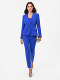 Pantalone a sigaretta blu cina