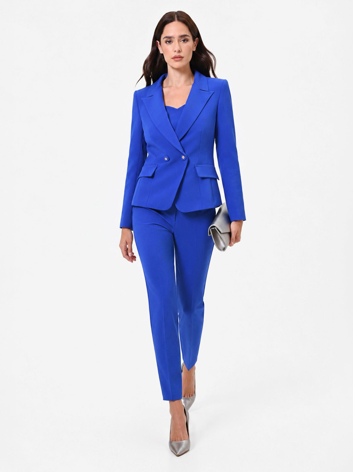 Pantalone a sigaretta blu cina