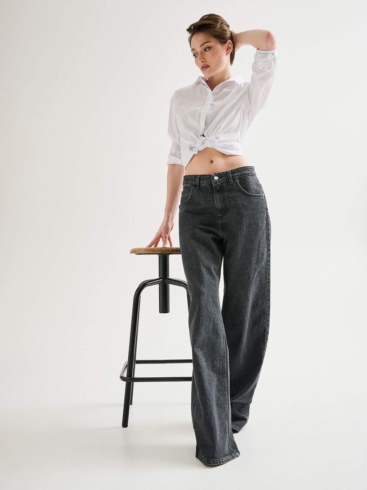 Jeans Glitter Grigi