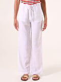 Pantaloni Ampi in Cotone Bianco