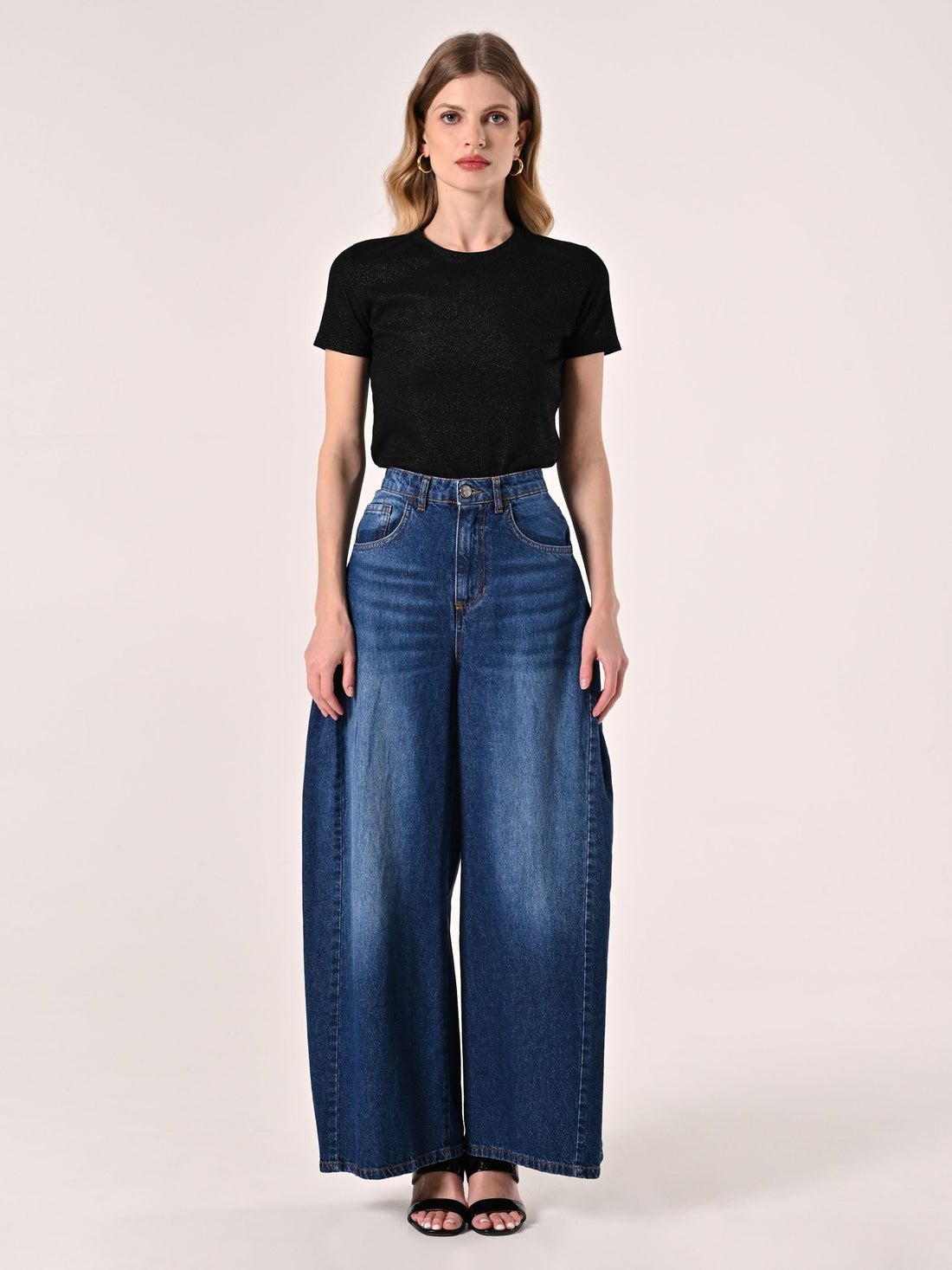 T-Shirt Lurex Nero