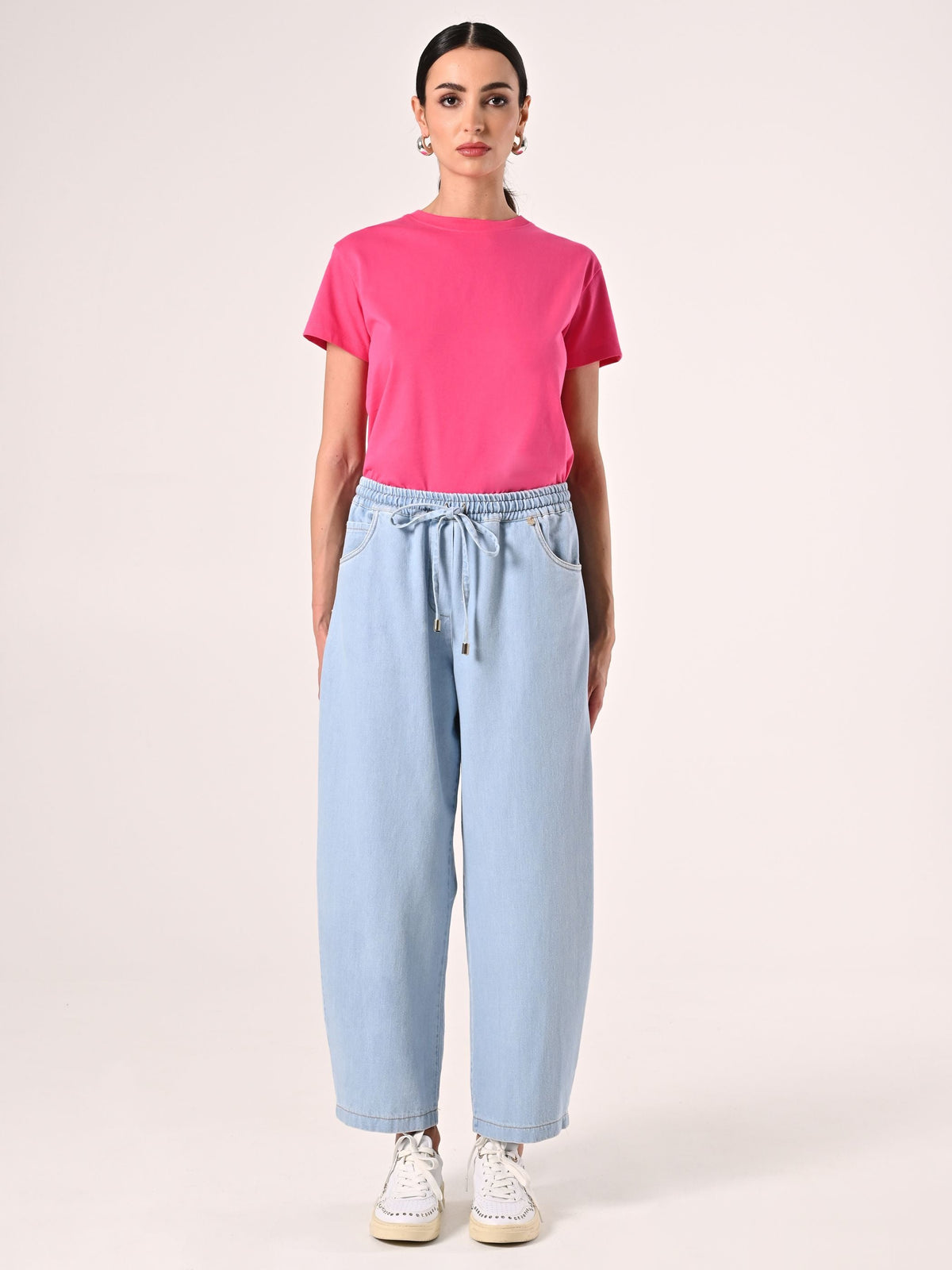 Jeans Palazzo con Coulisse